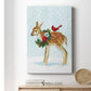 Winter Woodland Creatures with Cardinals II Premium Gallery Wrapped Canvas - Ready to Hang