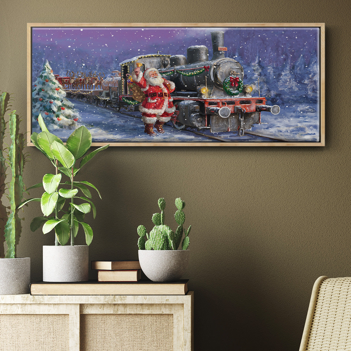 All Aboard - Floater Framed Canvas Print