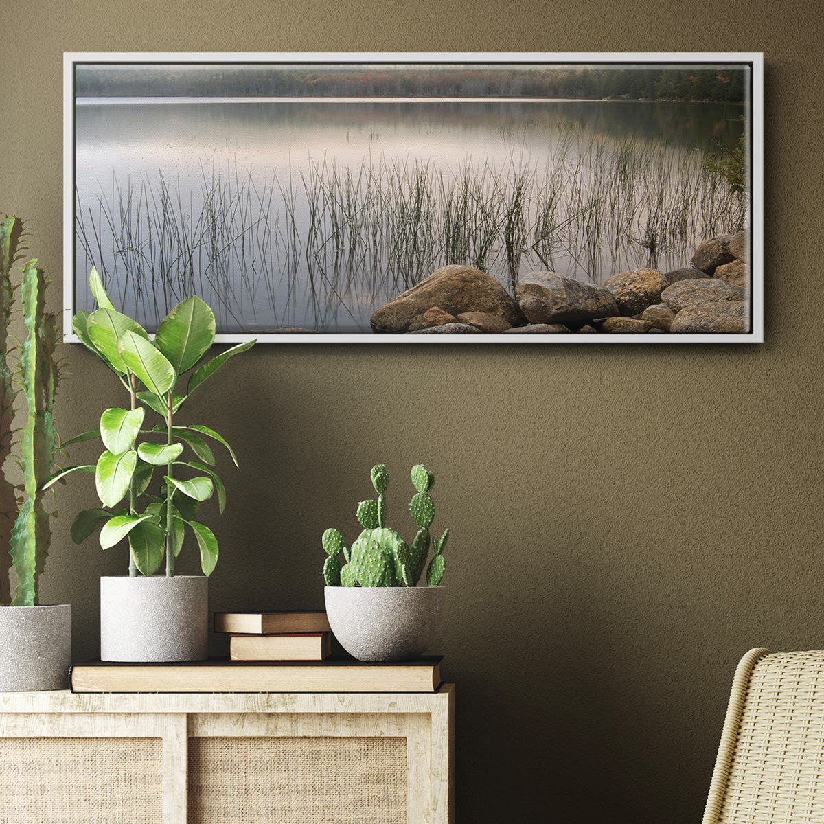 Wanderlust - Floater Framed Canvas Print