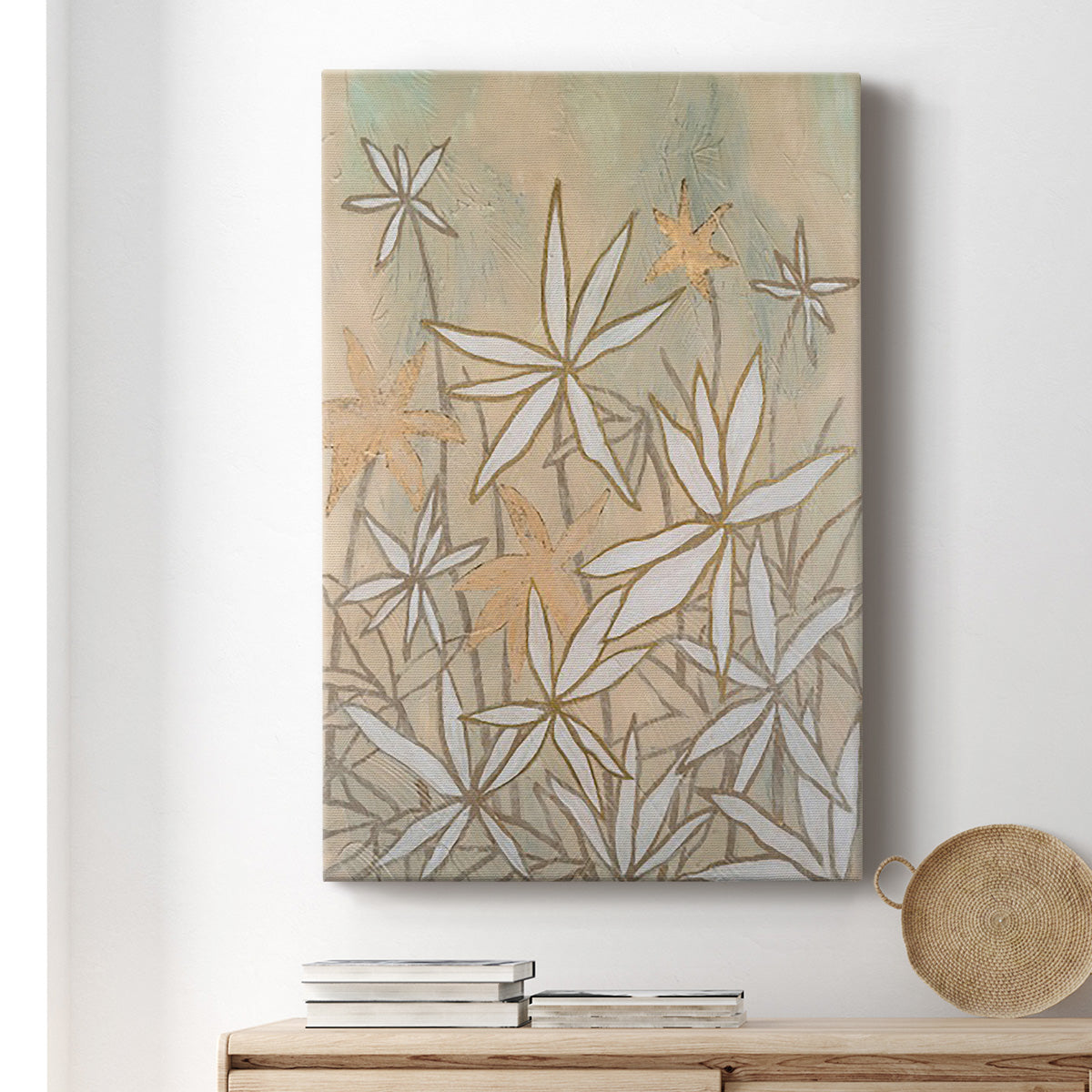 Embellished Starburst Bloom I - Canvas Art Print