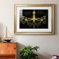 Golden Chandelier Premium Framed Print - Ready to Hang