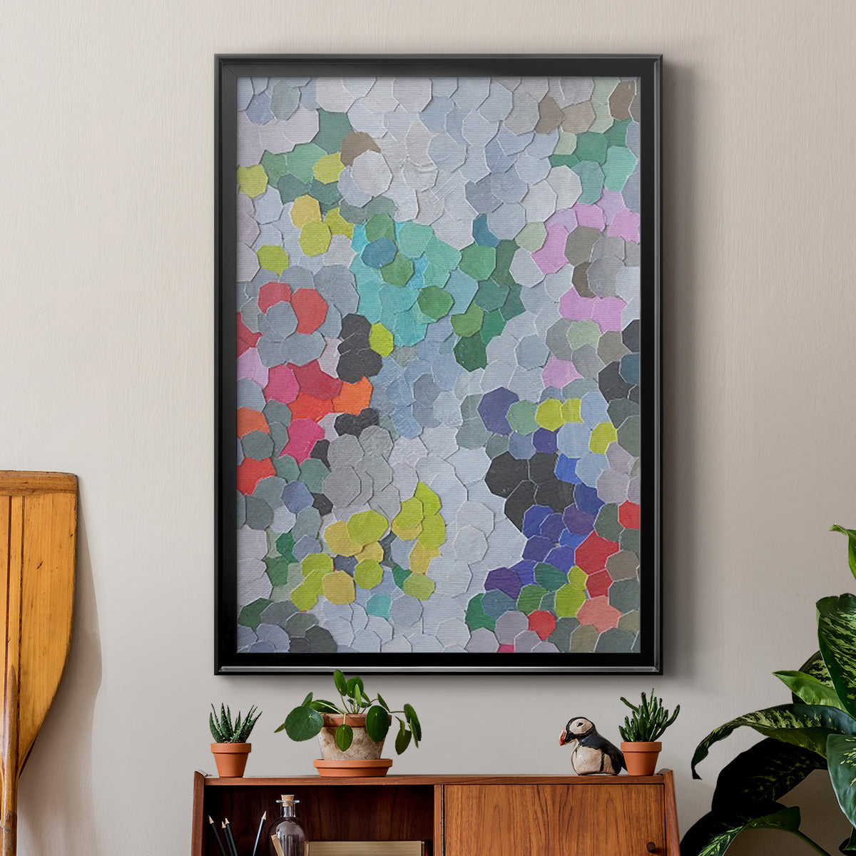 Buckingham Gardens - Modern Framed Canvas Print