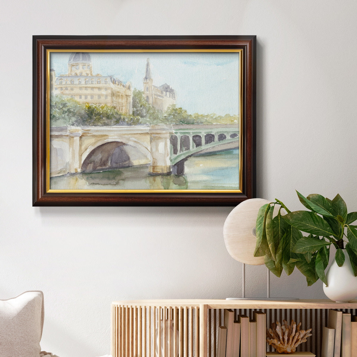 French Bridge Study IV Premium Framed Canvas- Ready to Hang