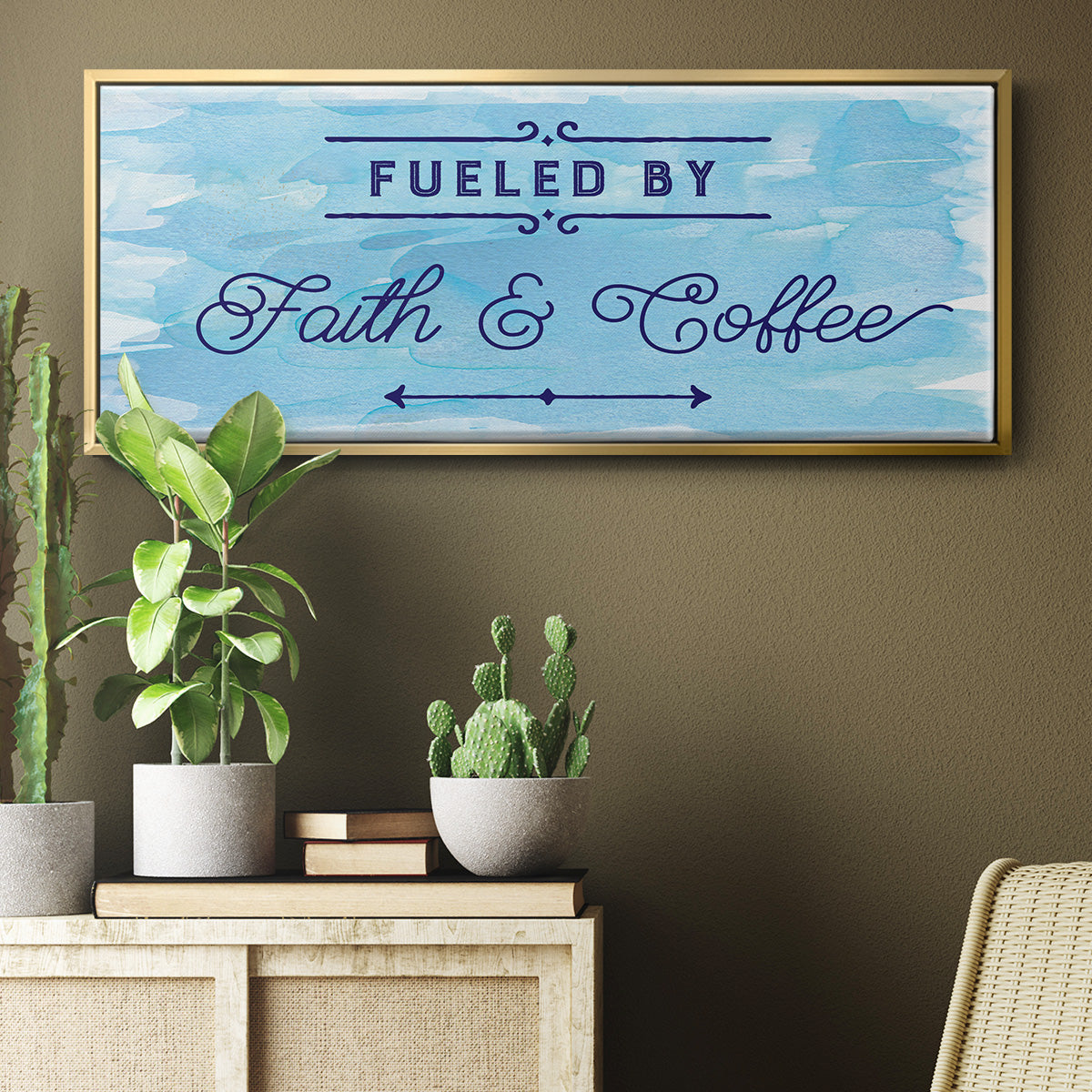 Fueled By - Floater Framed Canvas Print