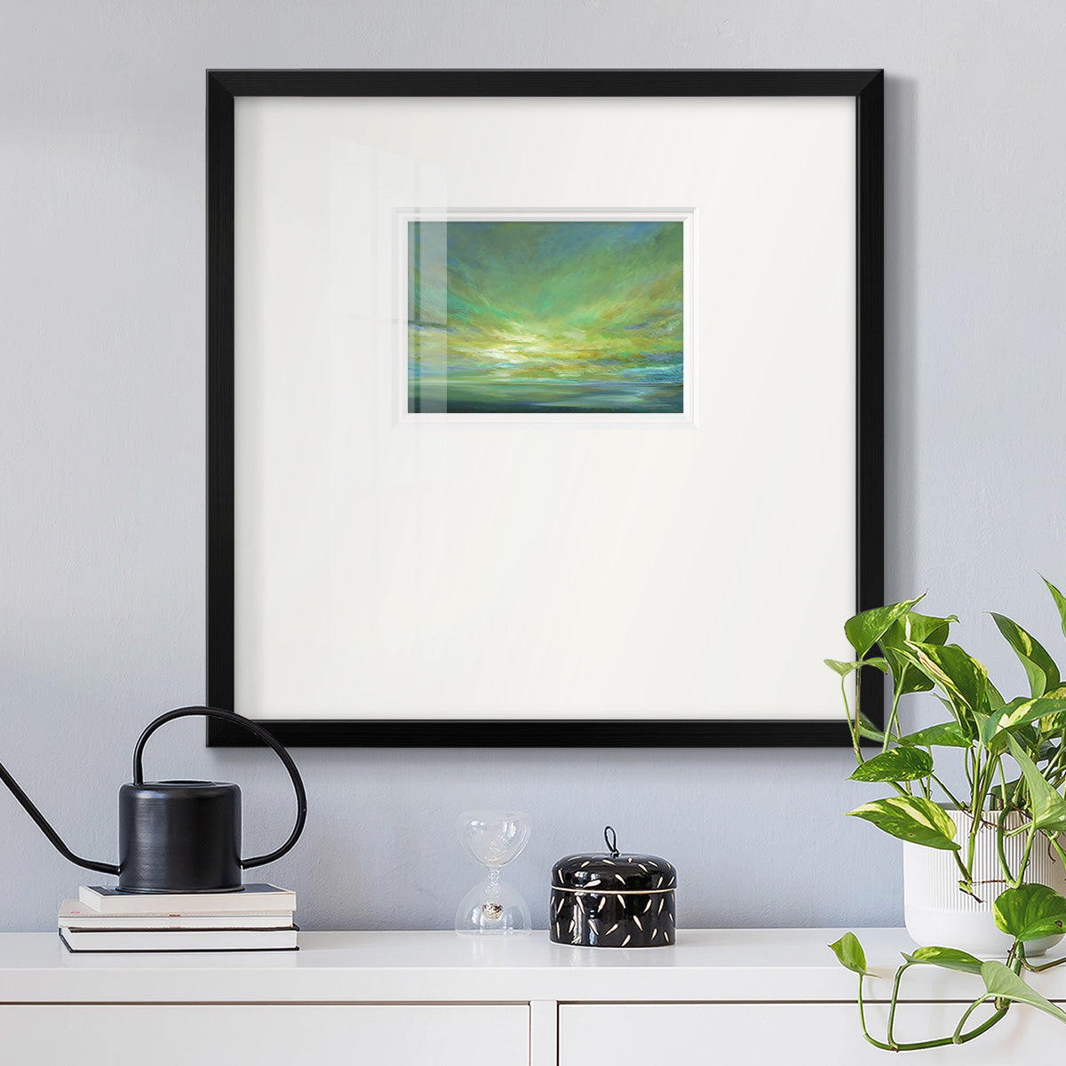 Coastal Views II Premium Framed Print Double Matboard