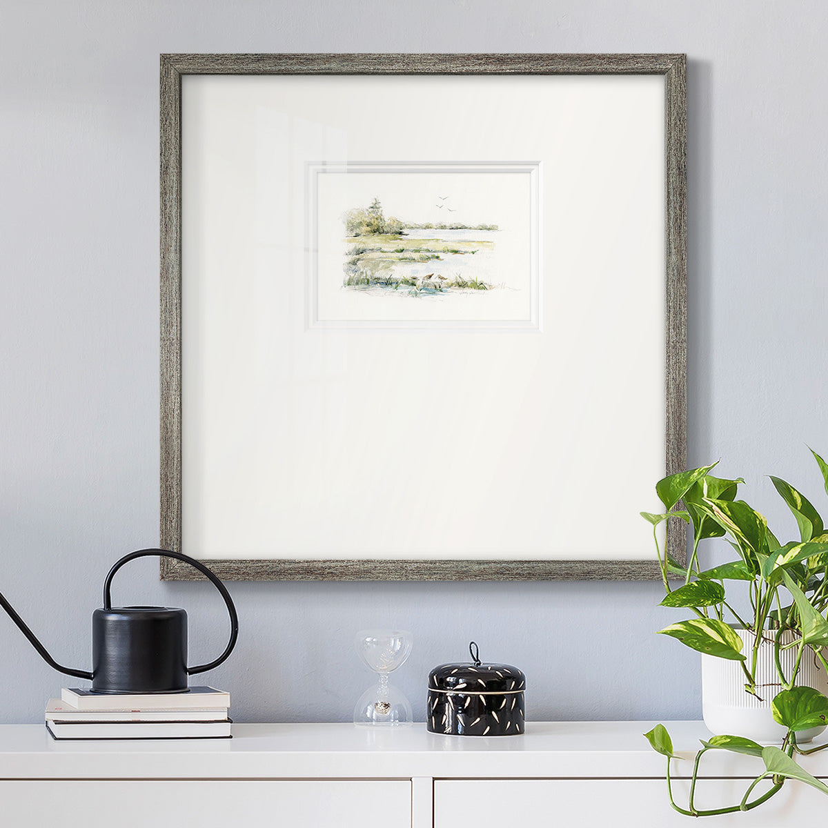 Cloisonne Dragonfly - Double Matboard Framed Print