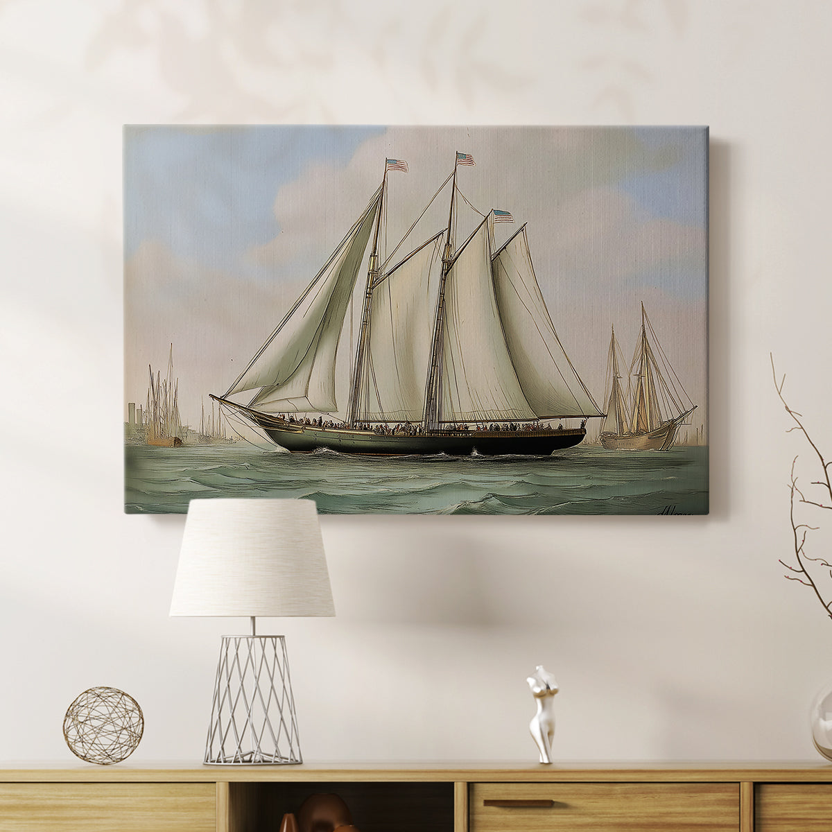 Vintage Ship XLVI - Canvas Art Print
