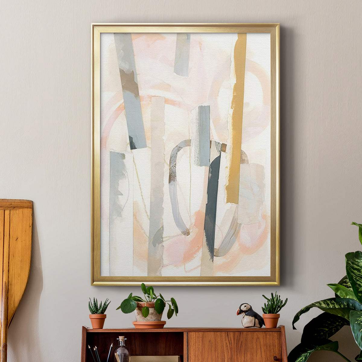 Melon Litmus IV - Modern Framed Canvas Print