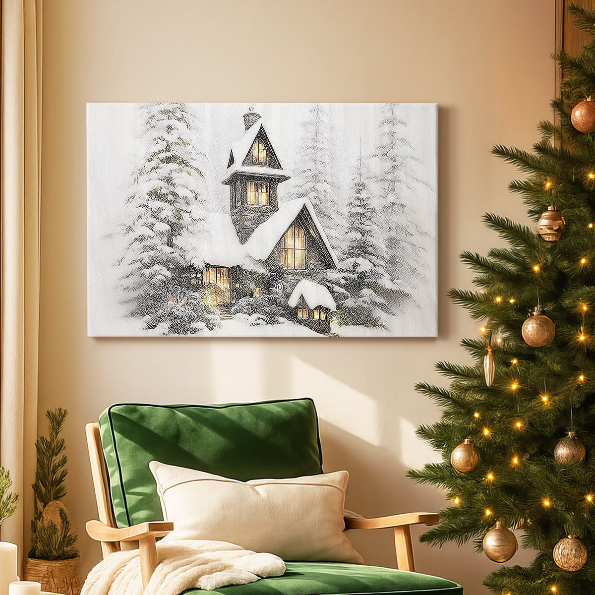 Pearled Dusk Promise - Canvas Art Print