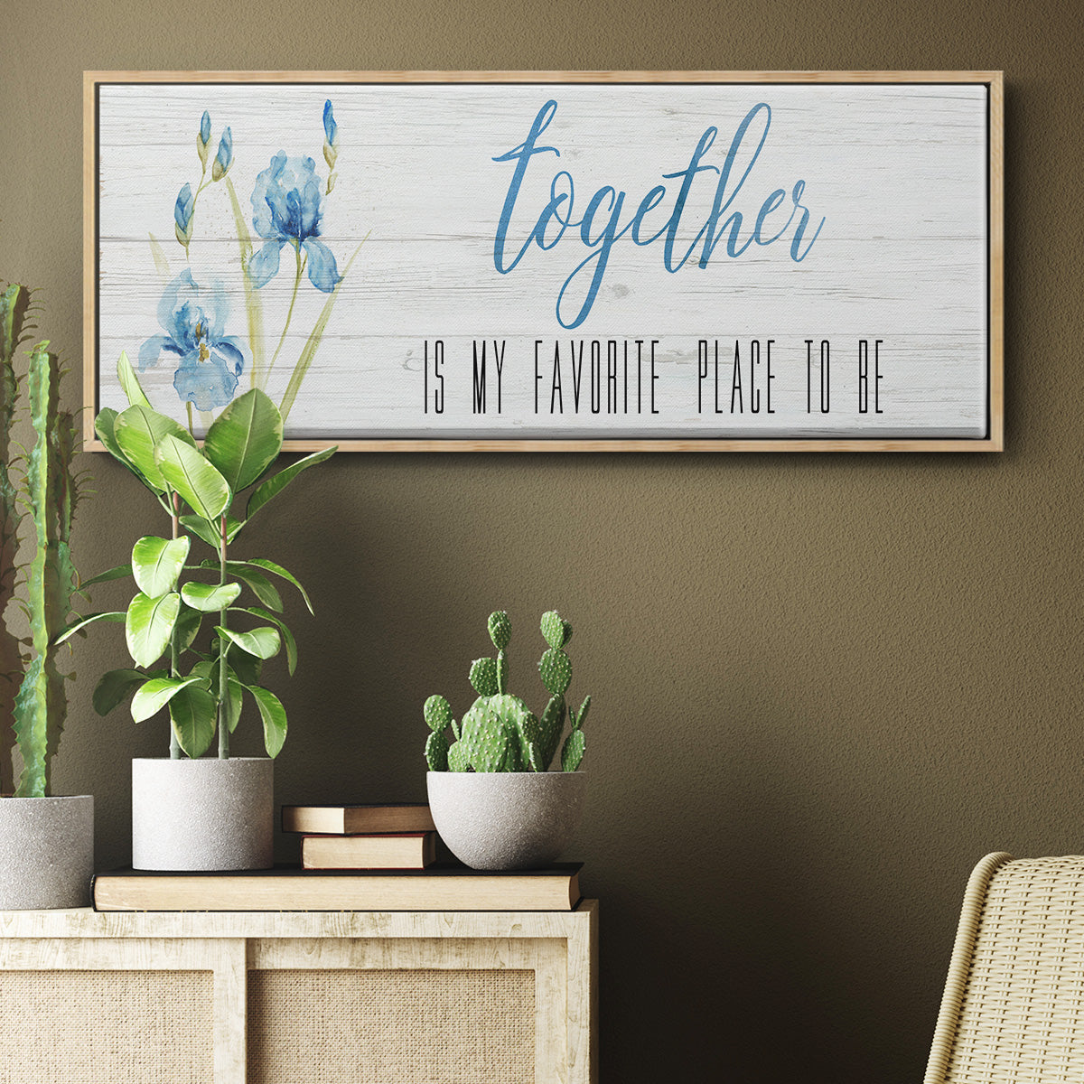 Together - Floater Framed Canvas Print