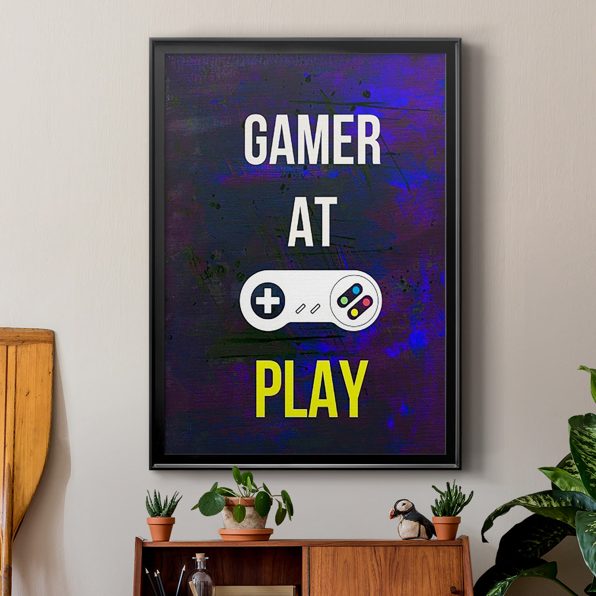 Gamer at Play VI - Modern Framed Canvas Print