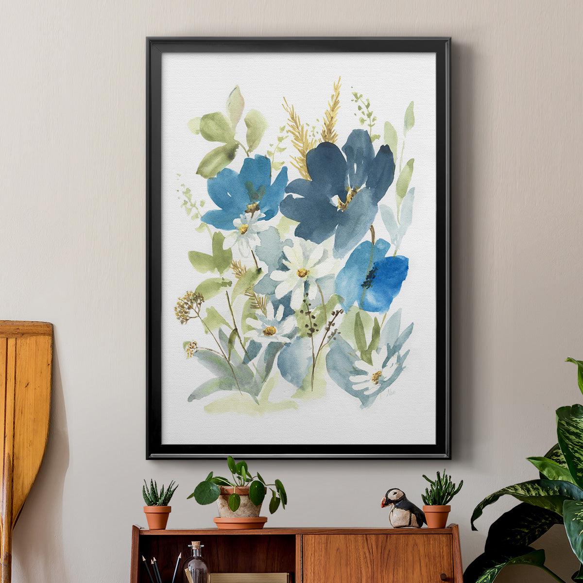 Wild Medley II - Modern Framed Canvas Print