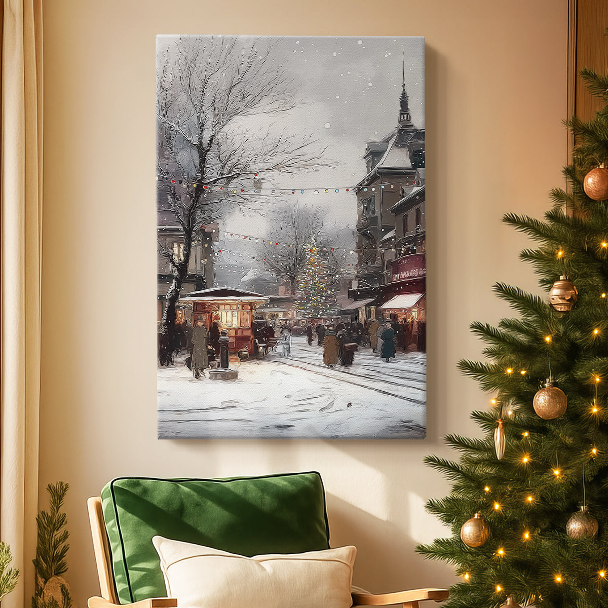 Chalk Promise of Pines - Canvas Art Print