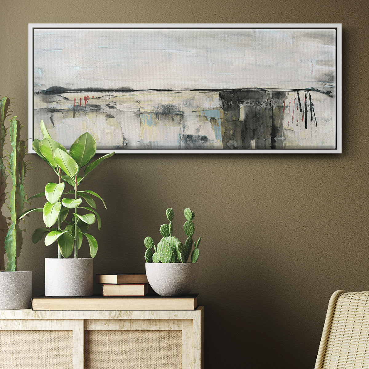 Valley View II - Floater Framed Canvas Print