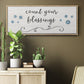 Count Blessings - Floater Framed Canvas Print