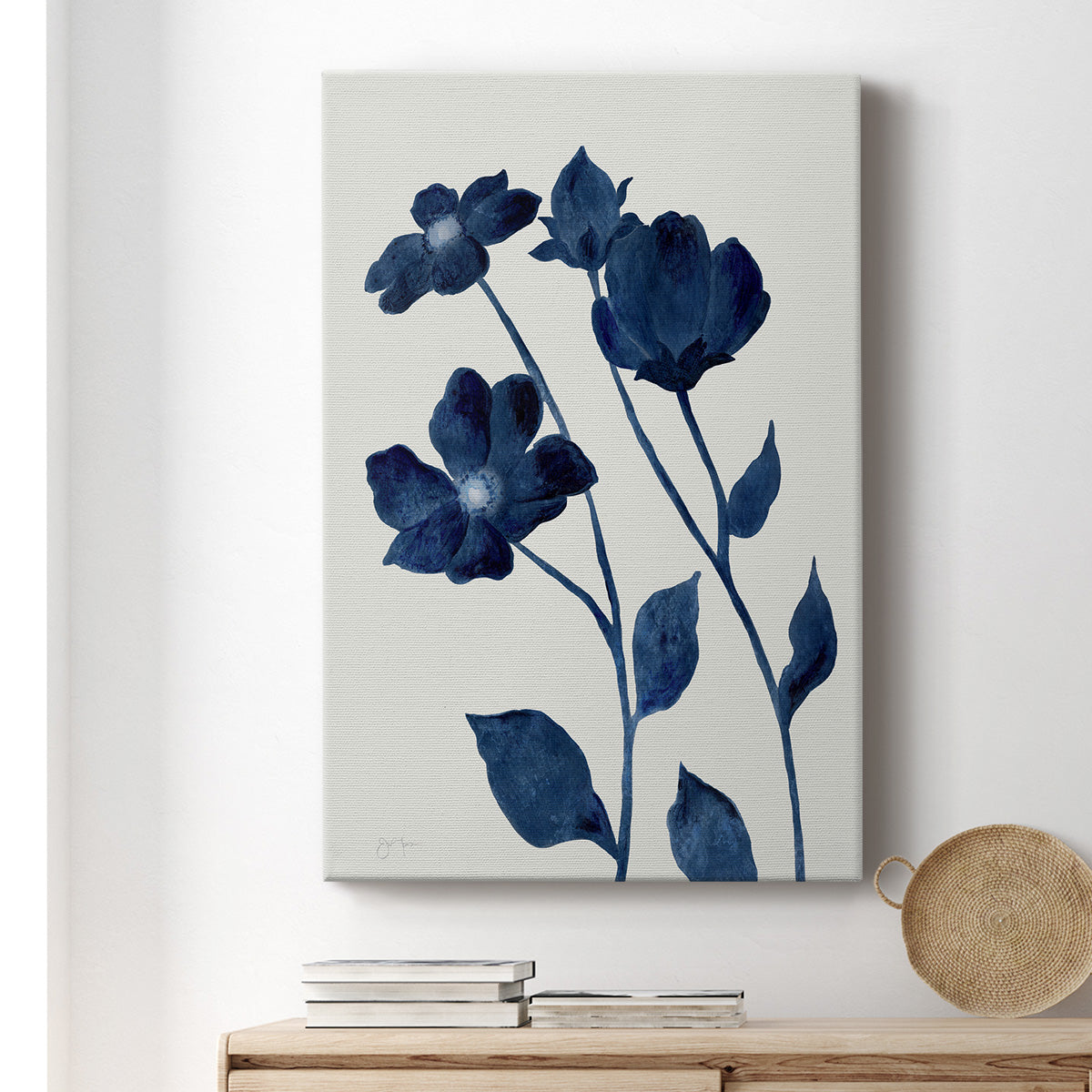 Indigo Bloom I - Canvas Art Print