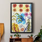 Flower Power II - Modern Framed Canvas Print