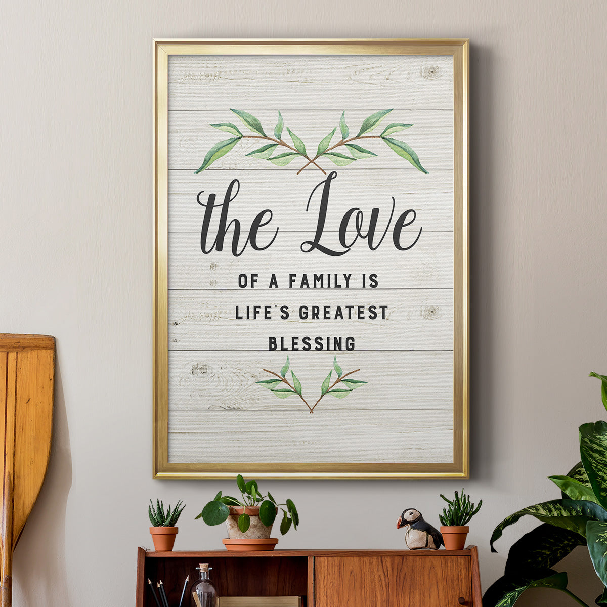 Love of a Family - Modern Framed Canvas Print