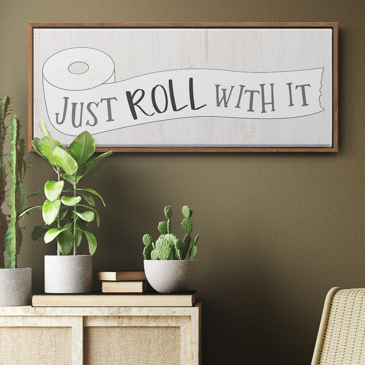 Just Roll - Floater Framed Canvas Print