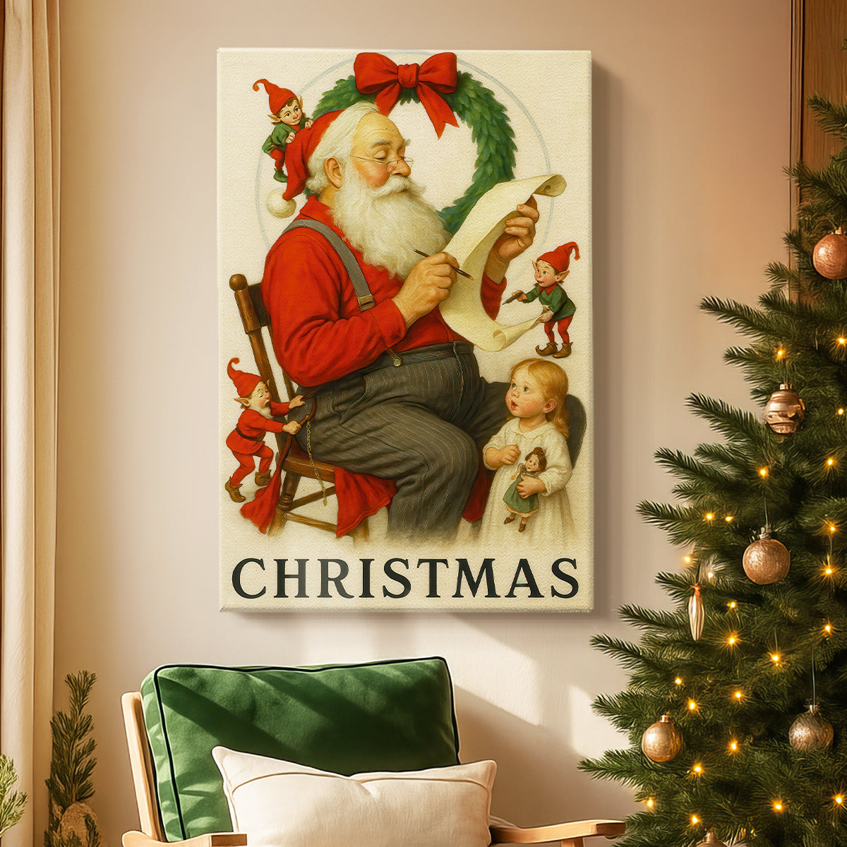 Gilded Carol - Canvas Art Print