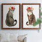 Flower Crown Cats I - Premium Framed Canvas 2 Piece Set - Ready to Hang