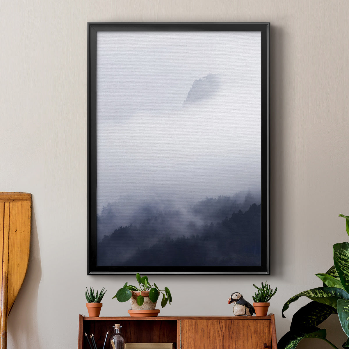 Above the Clouds - Modern Framed Canvas Print