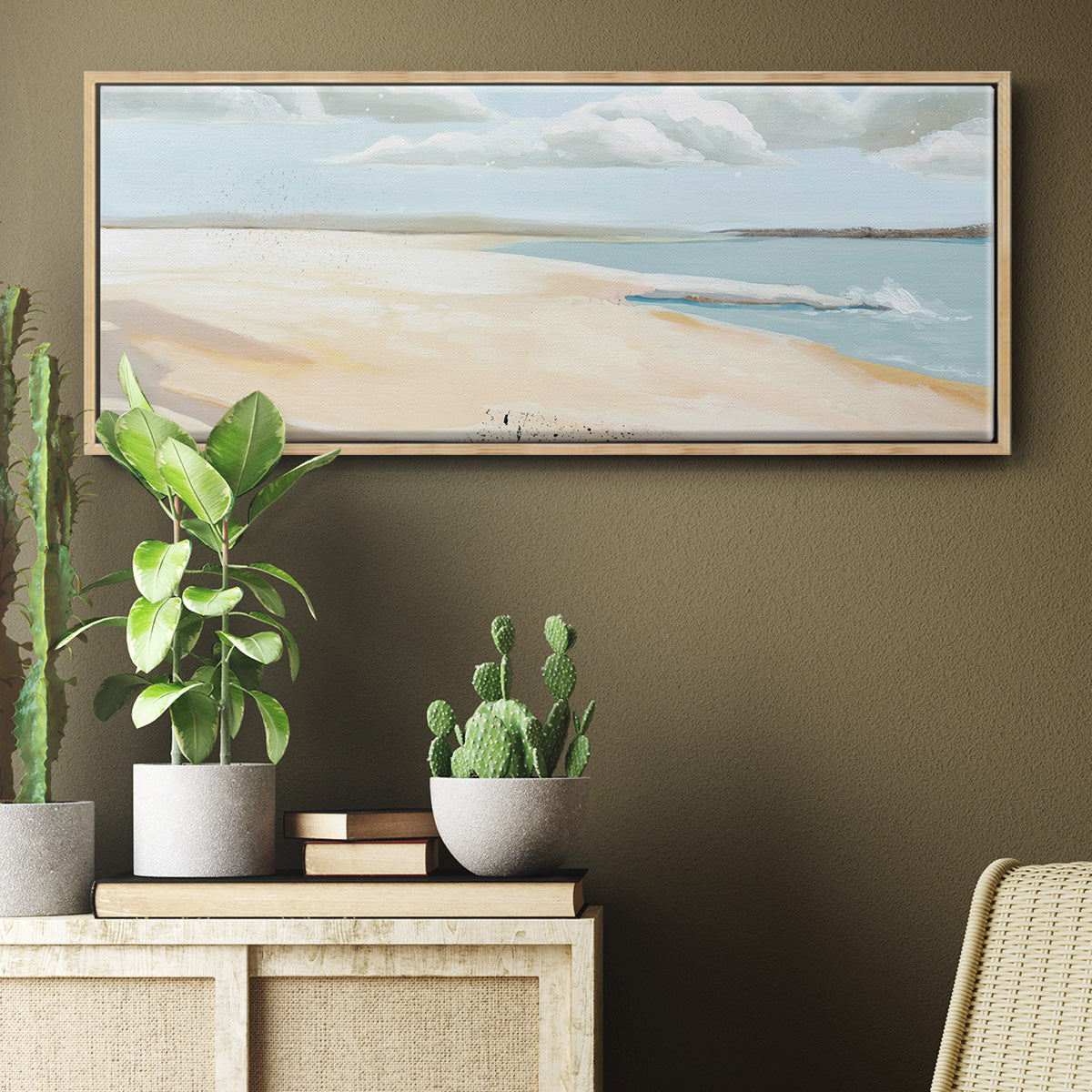 Sandy Getaway II - Floater Framed Canvas Print