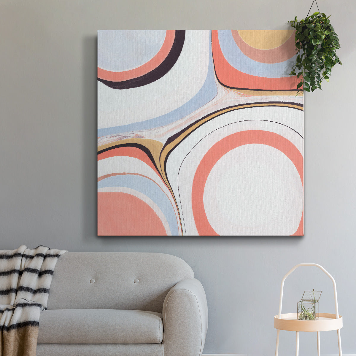 Fluid Rings I - Canvas Art Print