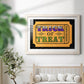 Trick or Treat Ticket - Barnwood Framed Art Print