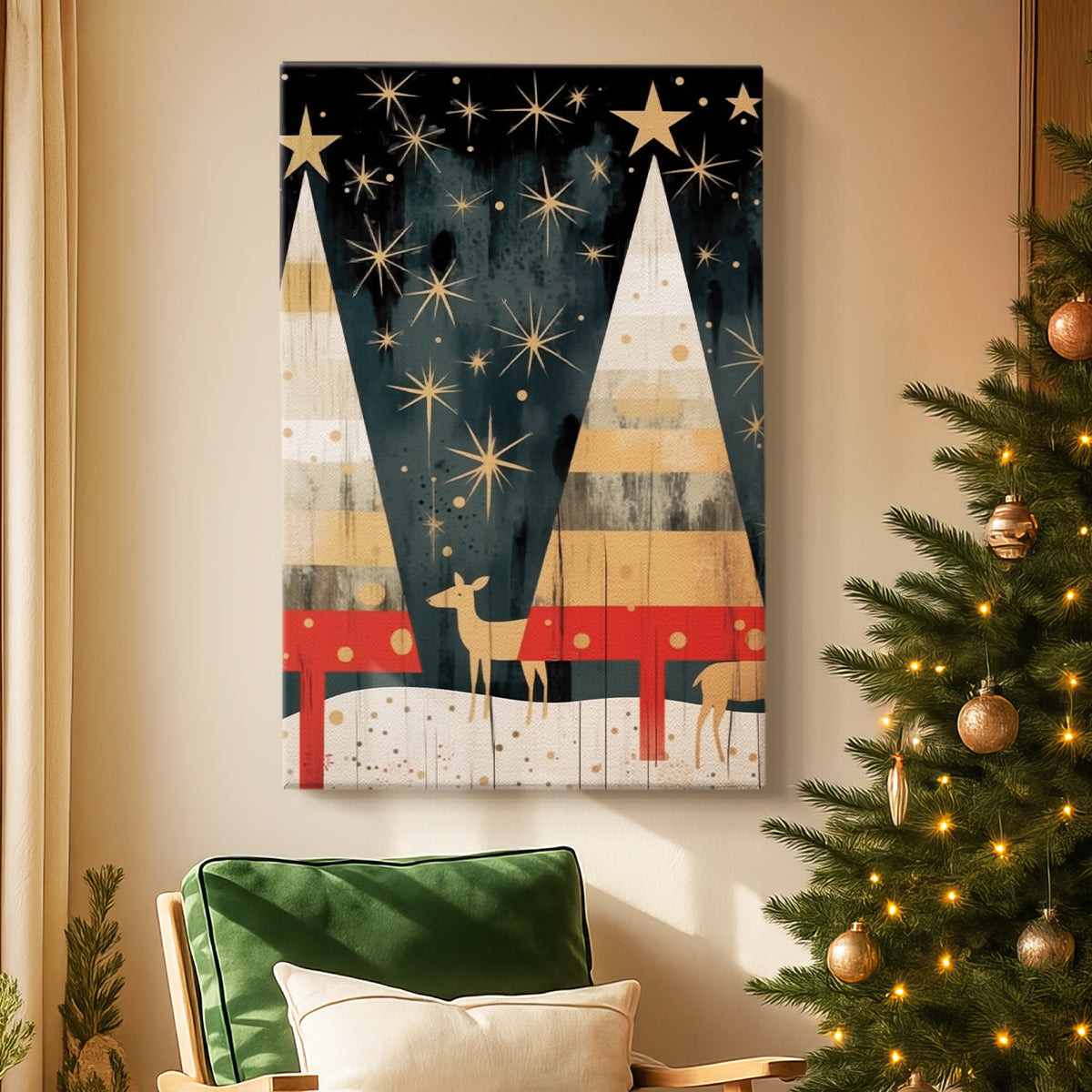 Yule of Honeyed Blessing - Canvas Art Print