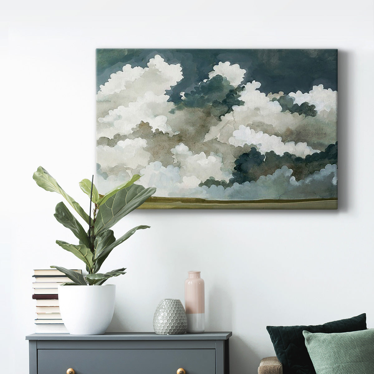 Vast Neutral Sky III Premium Gallery Wrapped Canvas - Ready to Hang