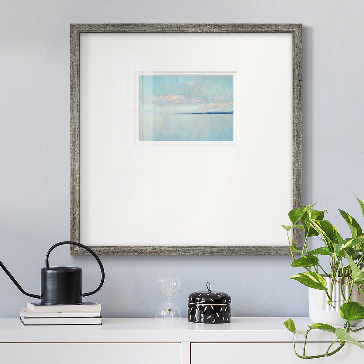 Sunrise Haze - Double Matboard Framed Print
