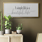 Simple Beautiful Life - Floater Framed Canvas Print