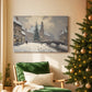 Pale Winter Snow Whisper - Canvas Art Print