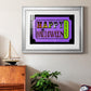 Happy Halloween Ticket - Modern Framed Art Print