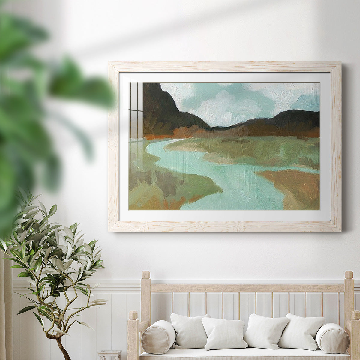 Coldwater Hills II - Barnwood Framed Art Print