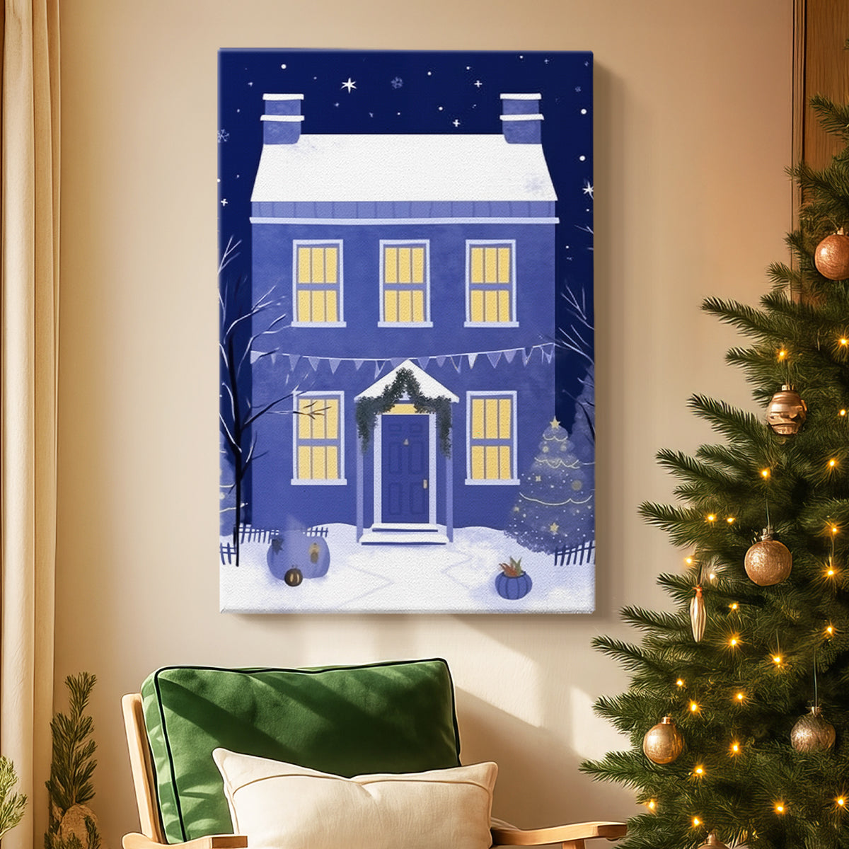 Cobalt Whisper - Canvas Art Print