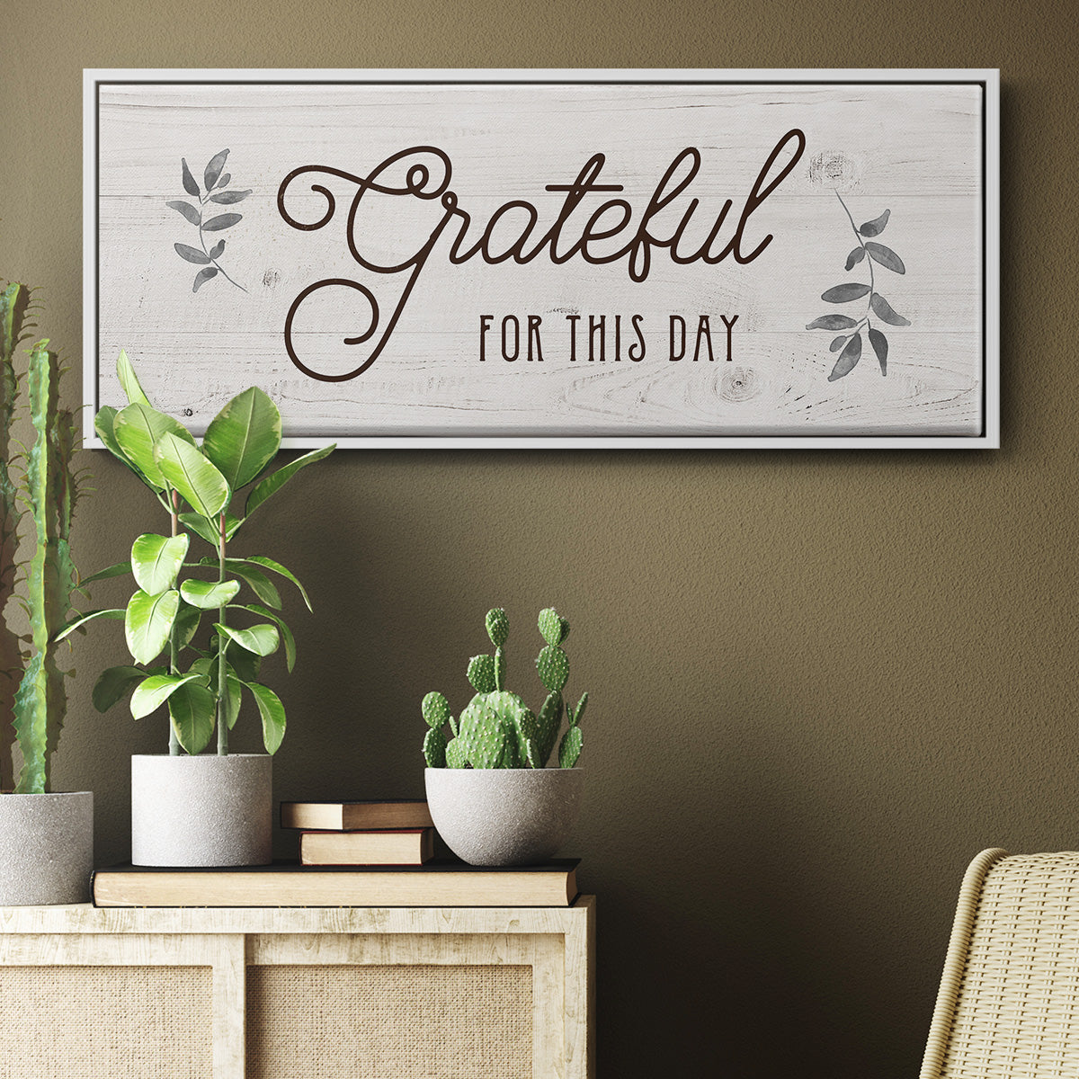 For this Day - Floater Framed Canvas Print