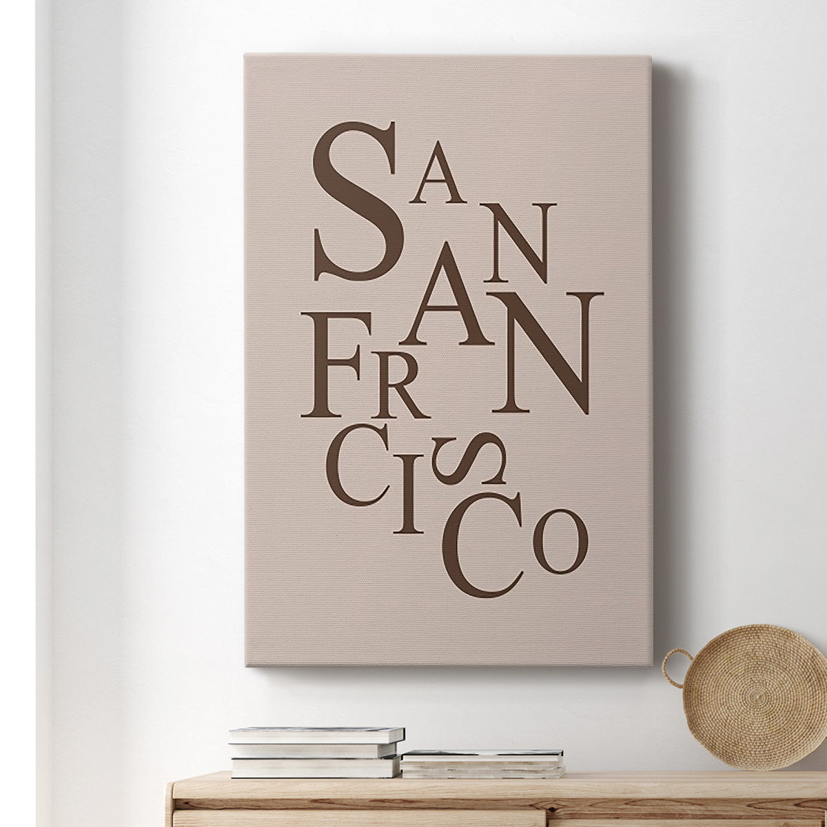 Neutral City Center Type II - Canvas Art Print