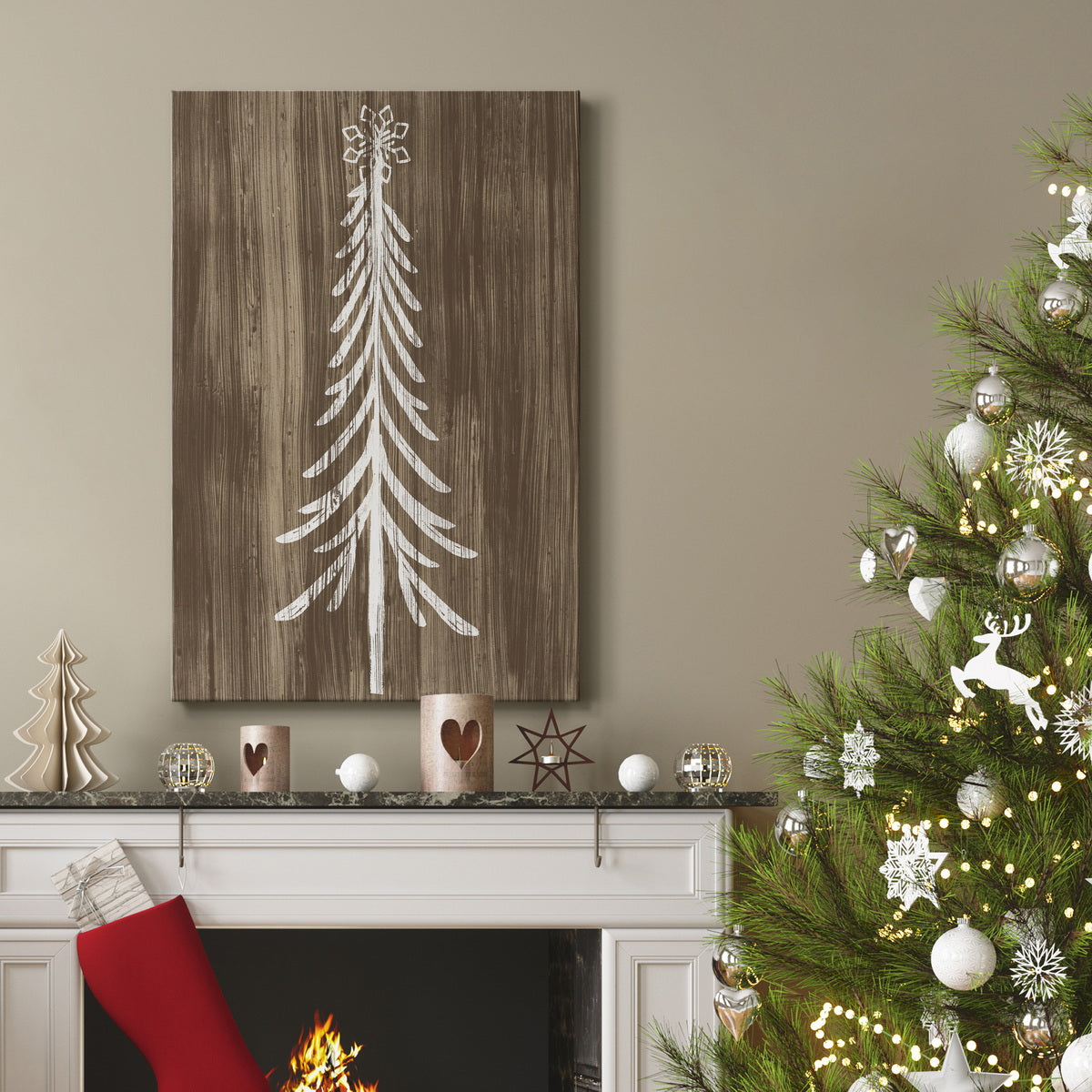 Barnwood Wonderland IX Premium Gallery Wrapped Canvas - Ready to Hang