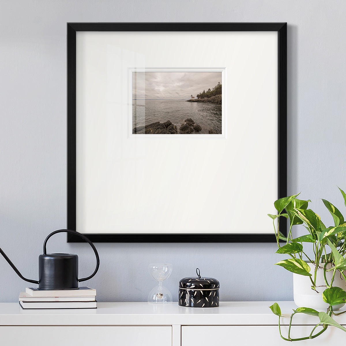 Solitary- Premium Framed Print Double Matboard