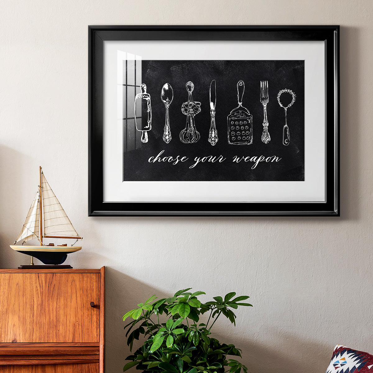 Choose Your Weapon Premium Framed Print - Ready to Hang