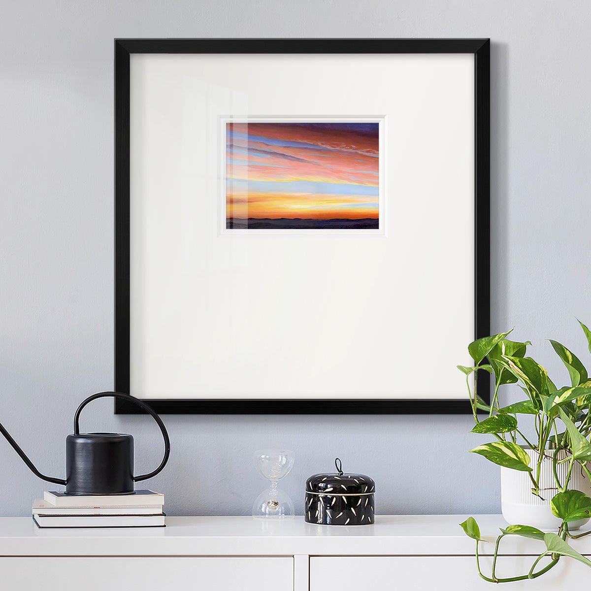 Ignited Dusk III Premium Framed Print Double Matboard