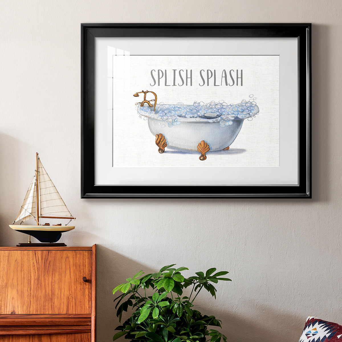 Splish Splash Premium Framed Print - Ready to Hang