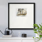 White and Gold Sails Premium Framed Print Double Matboard