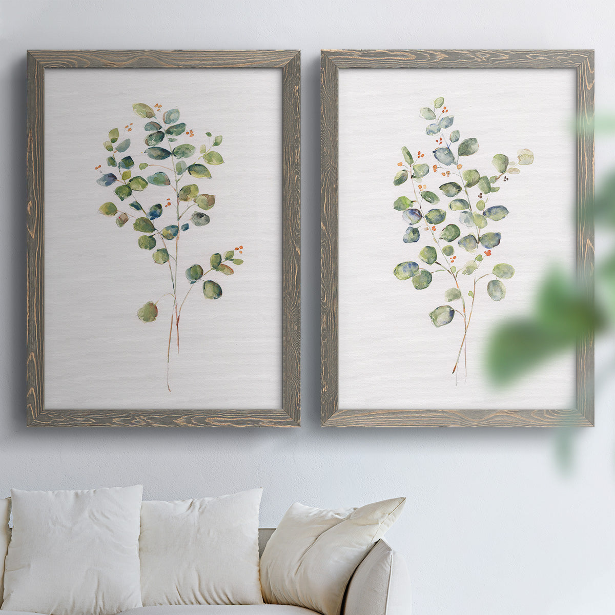 Eucalyptus I   - Premium Framed Canvas 2 Piece Set - Ready to Hang