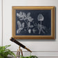 Foliage on Navy II Premium Framed Canvas- Ready to Hang