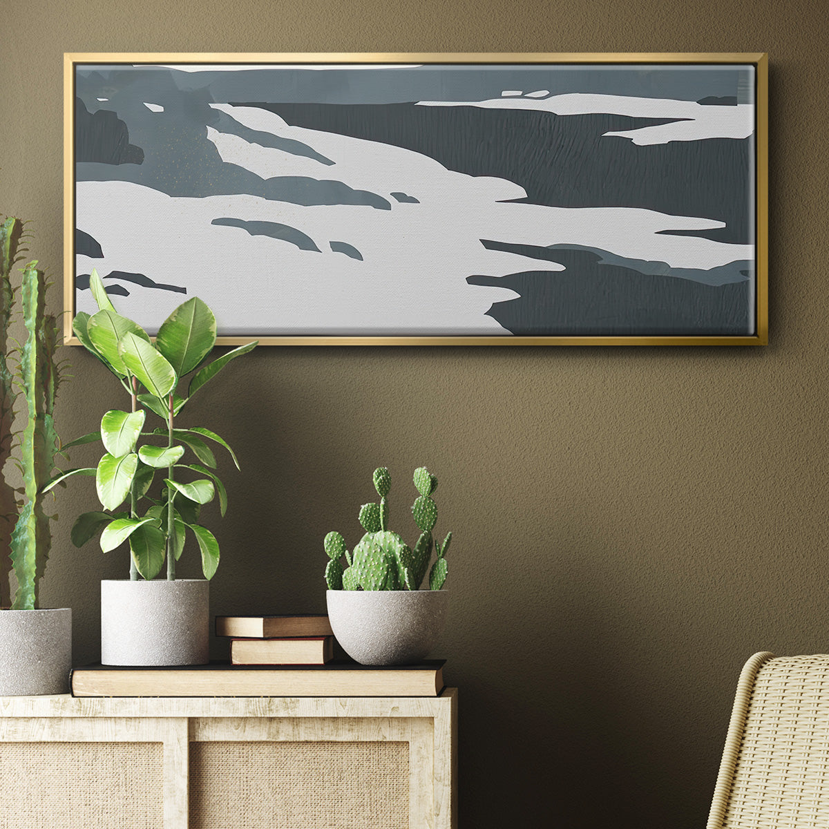 Cutter Island III - Floater Framed Canvas Print