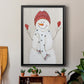 Festive Snowman III - Modern Framed Canvas Print