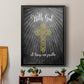 With God Gold - Modern Framed Canvas Print